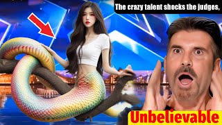 Amazing talent shocks the judges with half human half snake wins the Golden Buzzer | AGT 2024