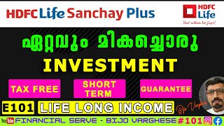 HDFC LIFE SANCHAY PLUS l LONG TERM INCOME l ഏറ്റവും മികച്ചൊരു INVESTMENT l #hdfclife #hdfc