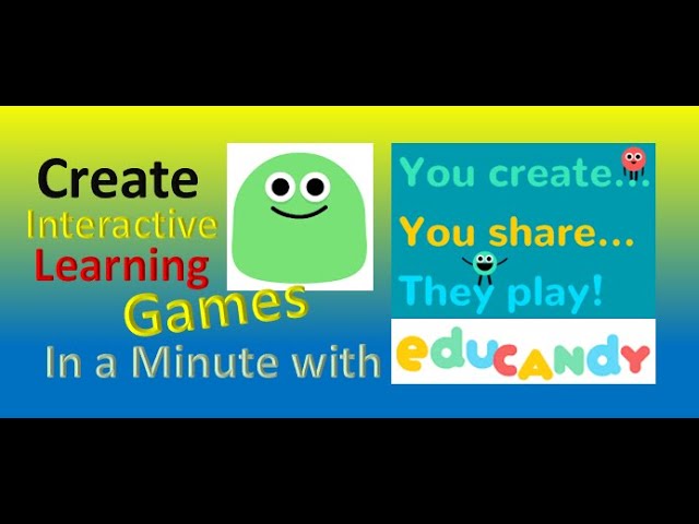 Educandy Tutorial Create Customized Educational Games How To Make