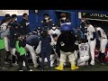 日本シリーズ７戦目の燕陣　声出しはキャプテンの山田選手！！　2022 10 30 vsオリックス