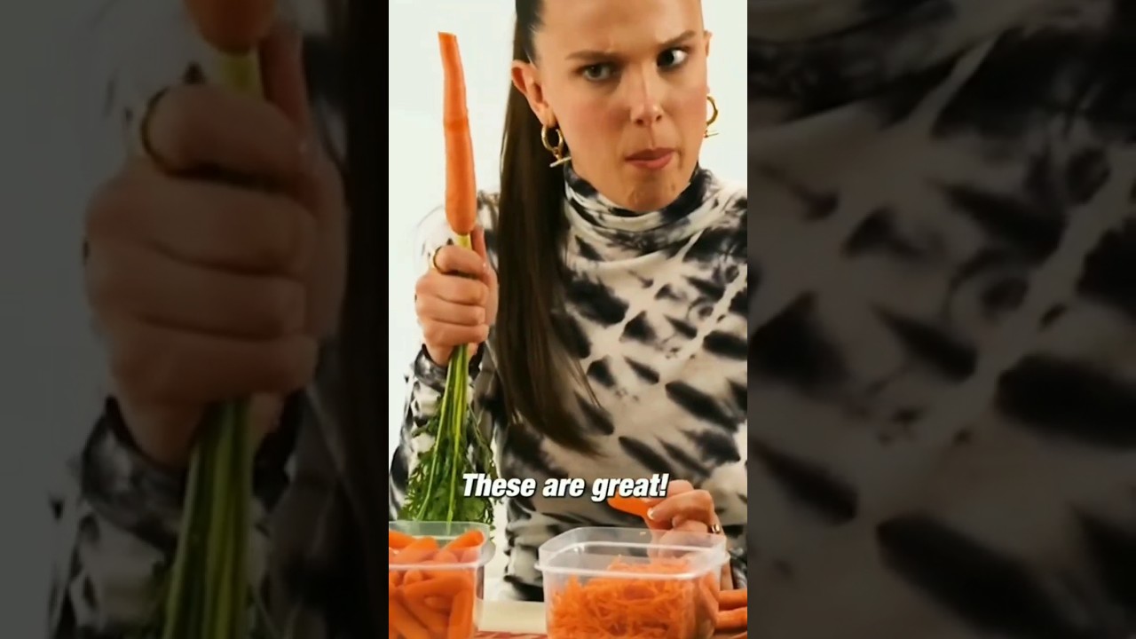 THE DIRTIER THE BETTER! #milliebobbybrown #carrot #funny #fypシ - YouTube