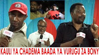 LEMA AKASIRISHWA NA MAKADA WA CHADEMA WALIOLETA VURUGU LAZIMA CHAMA KIHESHIMIWE NA NIDHAMU