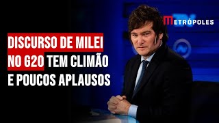 Discurso de Milei no G20 tem climão e poucos aplausos