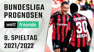 Bundesliga Tipps 8. Spieltag 21/22 ⚽  Vorschau & Prognose