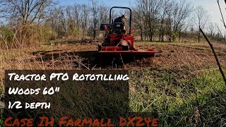 Farm Tilling (update) | Half Depth Rototilling with the Tractor