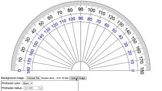 How to use an Online Protractor with HRW