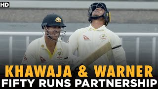 50 Runs Partnership Between Khawaja & Warner | Pakistan vs Australia | 1st Test Day 3 | PCB | MM2L