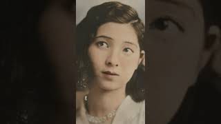 戦前の女優「美松不二子」さんの白黒写真をAIカラー化　その1