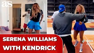 SERENA WILLIAMS Shows Off Rehearsals with KENDRICK LAMAR for SUPER BOWL Performance