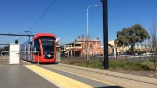 Adelaide Trams: Citadis 200 Series 201 \u0026 202 at the Adelaide Entertainment Centre