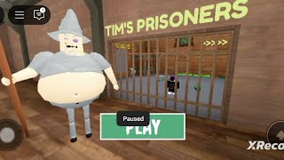 Escaping from Mr tim farm in Roblox