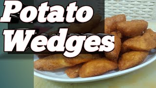 ক্রিস্পি মজাদার পটেটো ওয়েজেস //crispy potato wedges // Fried potato wedges