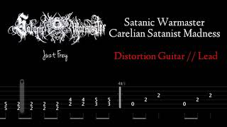 Satanic Warmaster - Carelian Satanist Madness // Lead Guitar Tab