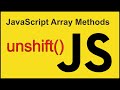 unshift() - JavaScript Array Methods