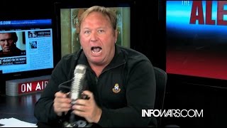 Alex Jones Loses It On 'Baby Harvesting Demon Maggot' Politicians