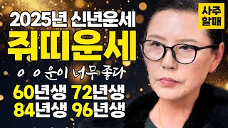 ✨2025년 대박나는 쥐띠운세🐁✨ 을사년 신년운세, ㅇㅇ 운이 너무 좋다