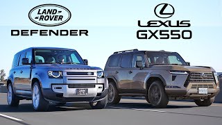 Is the Defender Still King? Lexus GX550 vs. Land Rover Defender 110. Luxury Off-Road SUV Challenge.