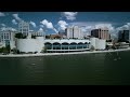 flying around the monona terrace and lake monona in madison wisconsin with dji mini 3 pro