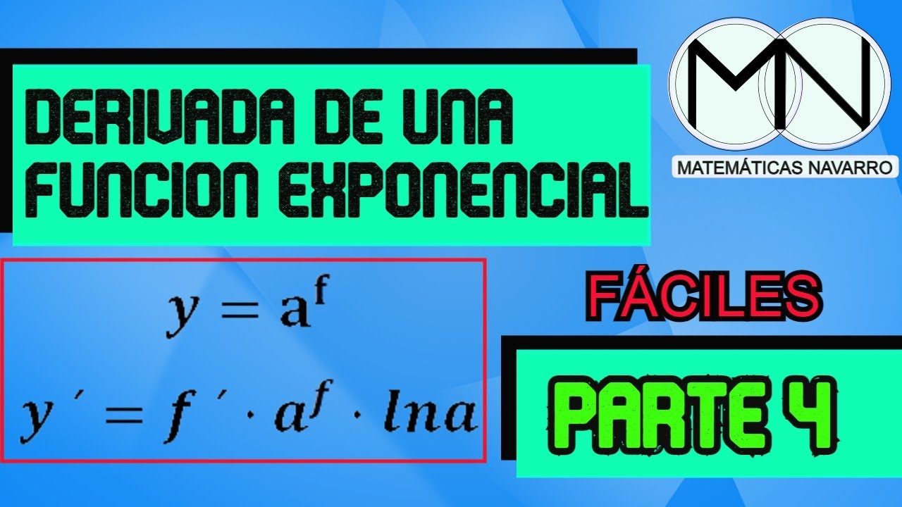 DERIVADAS DE FUNCIONES EXPONENCIALES Ejercicios Resueltos ...