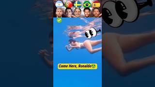 Ronaldo vs Messi vs Zlatan vs Neymar| Dive Water Challenge