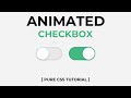 Creating Custom Animated Checkbox with CSS | No JavaScript