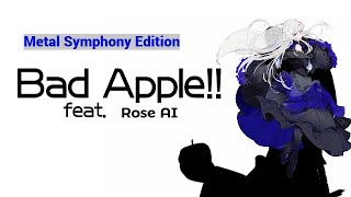 Bad Apple!! (Metal Symphonic ver.) 【SynthV Studio PRO x Touhou Cover】【ROSE AI】