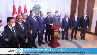 BAKAN PAKDEMİRLİ ÇORUM’DA