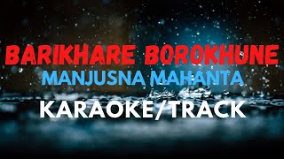 Barikhare Borokhune ll Manjusna mahanta karaoke/track with lyrics