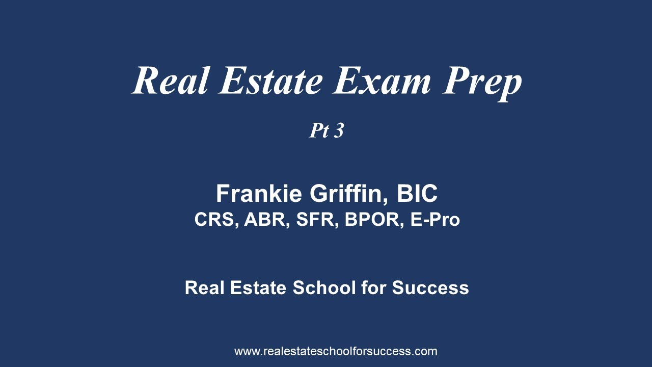 Real Estate Exam Practice Questions, Part 3 - YouTube