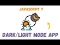 Light/Dark Mode Theme Toggle in JavaScript|JavaScript Tutorial for Beginners | JavaScript Projects