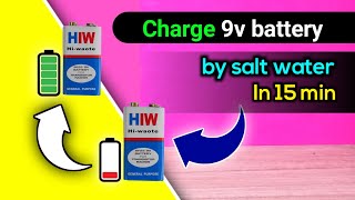 How to charge 9V battery 🔋