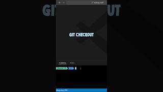 "git checkout" - Switch Branches or View a Specific Commit