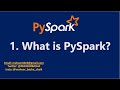 1. What is PySpark?