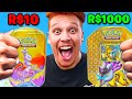 R$1 VS R$1 000 LATA DE POKÉMON