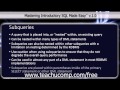SQL Training - Structured Query Language Tutorial - Subqueries Lesson