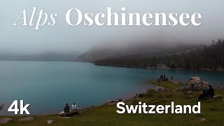 The Mysterious Oschinensee Lake, Where Cars Still Drive 4k video relaxing Nature Sounds