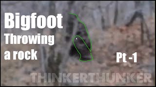 Provo Utah Bigfoot Throwing a Rock - Pt 1