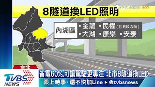 LED燈釀眩光？　北市隧道「換燈」過亮惹議