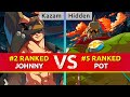 GGST ▰ Kazam (#2 Ranked Johnny) vs Hidden (#5 Ranked Potemkin). High Level Gameplay