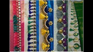 kuchulu designs for sarees | saree tassels designs  | Saree knots | చీర కుచ్చులు