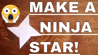How To Make A Paper Ninja Star Easy!