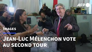 Présidentielle 2022: Jean-Luc Mélenchon vote à Marseille | AFP Images