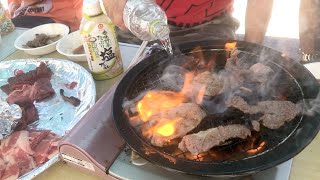 飯テロごめん！今日のお昼はお庭でBBQ！【ココロマン普段の様子】