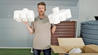 Unboxing a WDPW10 First Flush Delta Post/Wall for your rain harvesting system