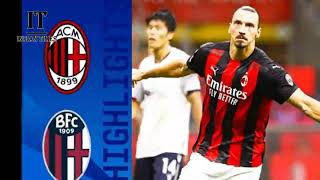 AC Milan's Zlatan Ibrahimovic scores