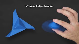 Easy Origami Fidget Spinner - How to Fold
