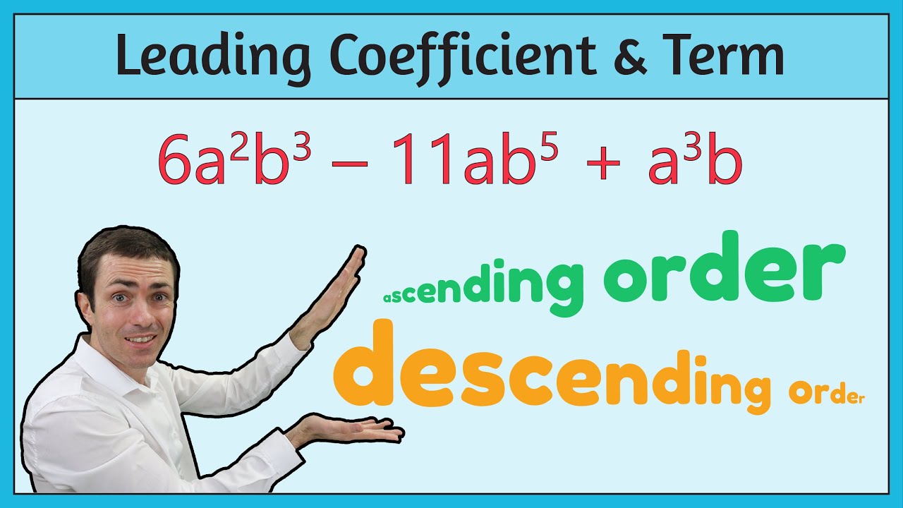 Leading Coefficient & Leading Term Of A Polynomial - YouTube