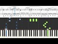 《piano楽譜》bubble feat.uta eve 【アニメ映画】バブル ピアノソロ上級レベル pianotutorial