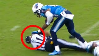 When NFL Players Fight Referees..