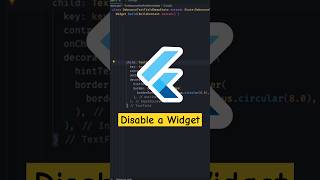 How to Disable a Widget in Flutter?